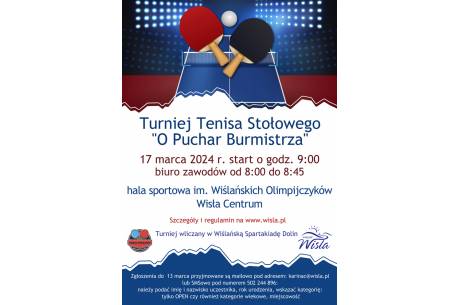 Turniej Tenisa Stołowego o Puchar Burmistrza Miasta Wisła